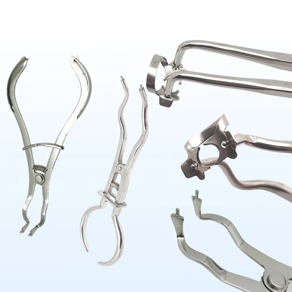 Stainless Steel Rubber Dam Clamp Forceps for Endodontic Restorative Dental Procedures Matrix Separation Tool