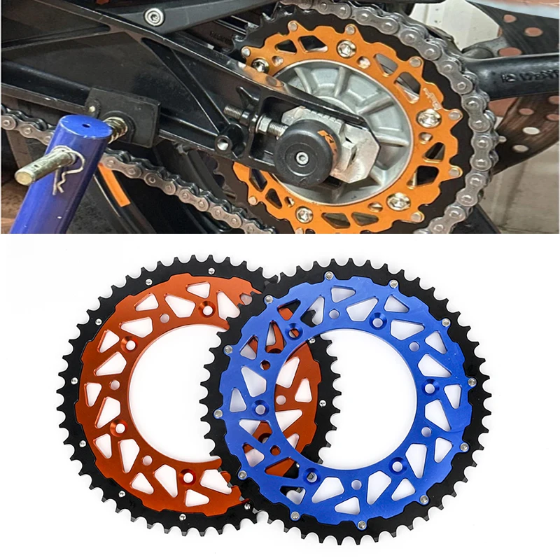 Motorrad CNC Hinten Kettenrad 50T 52T für KTM EXC SX XCW EXCF SXF MXC LC4 SMC SMR 125-525 525 690