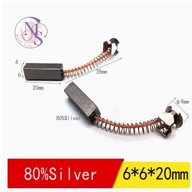 Suitable for GE Hitachi Siemens CT machine silver carbon brush 8 * 10 * 30MM power brush