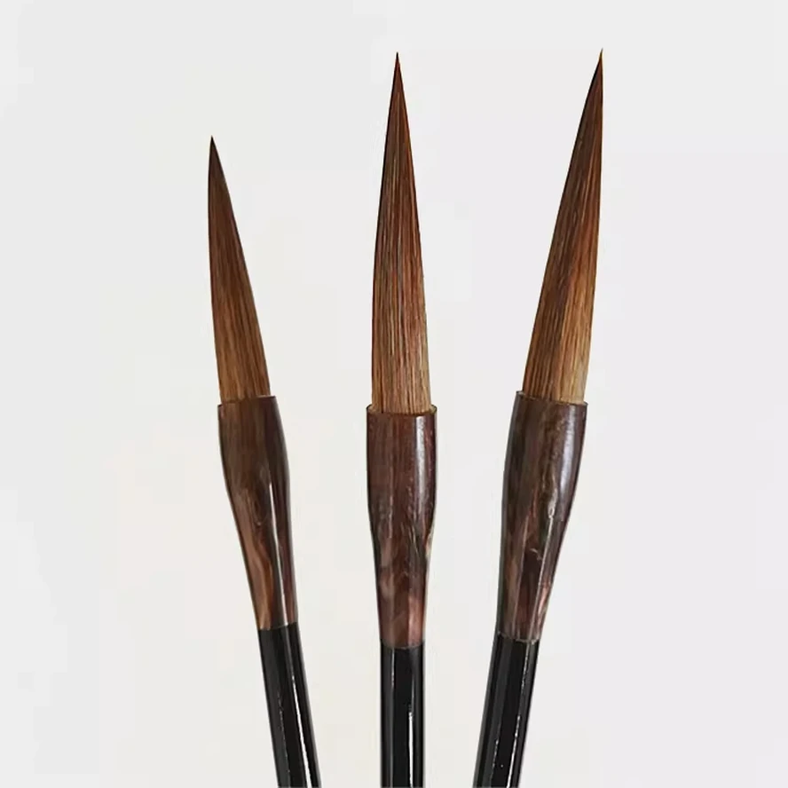 3 pcs/pack Chinese Calligraphy Brushes Pen long NIB medium regular script artist painting calligraphy brush