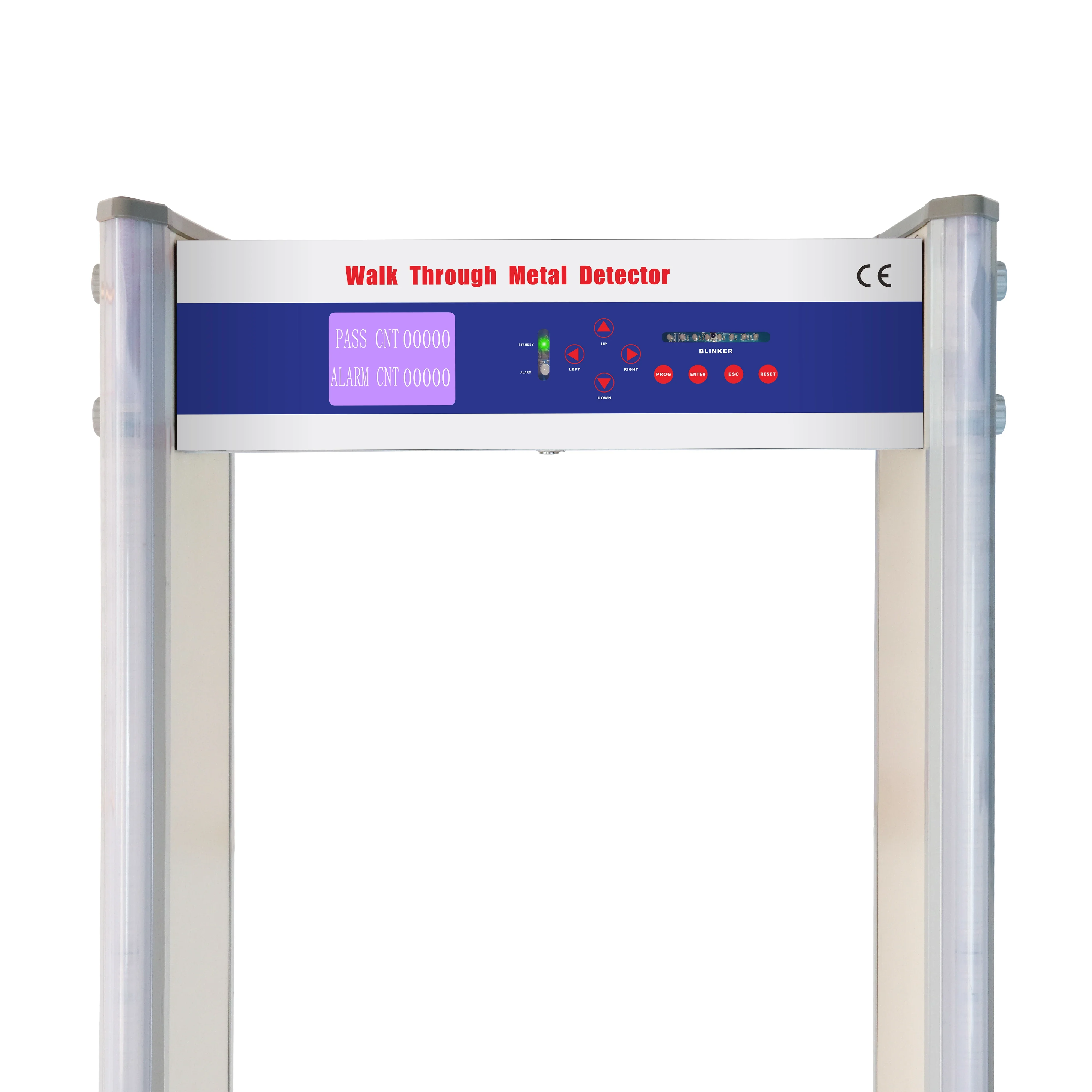 MCD-800 WTMD Security People Scanner 6 18 24 Zone Walk Through Body Metal Detector Gates for Airport School Mall