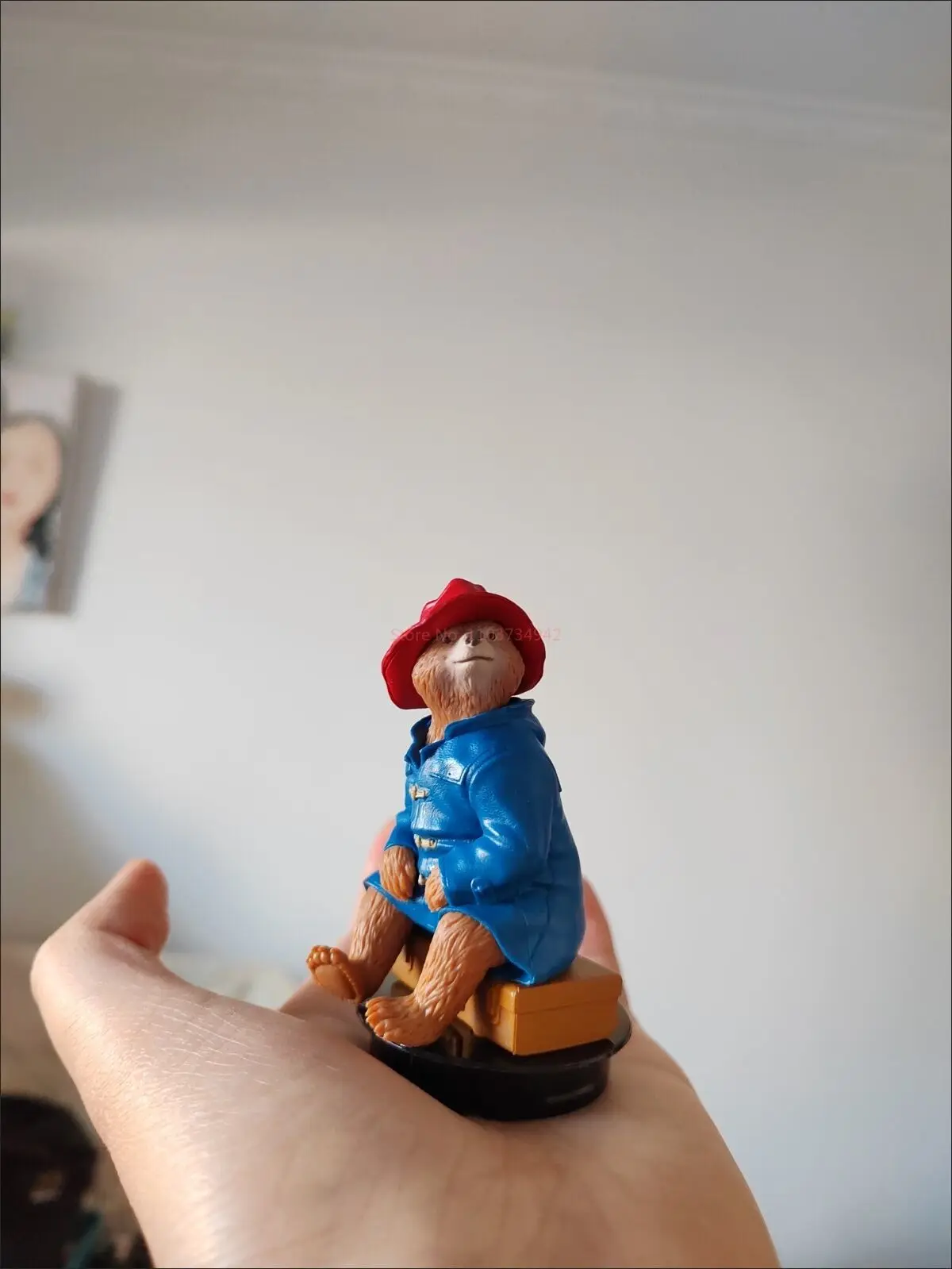 Em estoque quente paddington em peru postura sentada paddington anime figura bonito paddington urso boneca figura de ação brinquedos personalizados gif