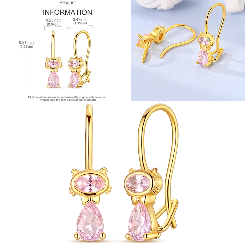 925 Sterling Silber Hängeohrringe Erdbeere Mond Kolibri Kleeblatt Libelle Ozean für Frauen Mädchen Geburtstag Schmuck Geschenk – Detail 21