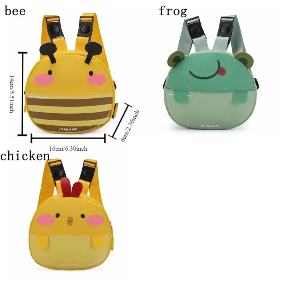 Bee Frog Design Dog Backpack Harness, Polyester, With Leash Attachment, Cute Pet Gear For Walking