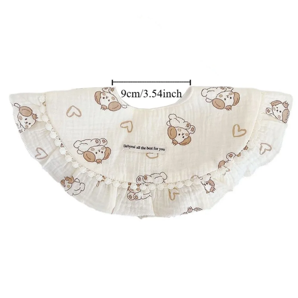 Sweet Feeding Baby Cotton Bibs Princess Floral Baby Drooling Bibs Korean Style Lace Saliva Towel Cloths Neck Wear Accessories