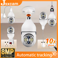 IPC360 Home 10X Zoom 4K 8MP E27 Bulb Camera Auto Tracking Indoor Video Surveillance Home Security Protect Floodlight WiFi Camera