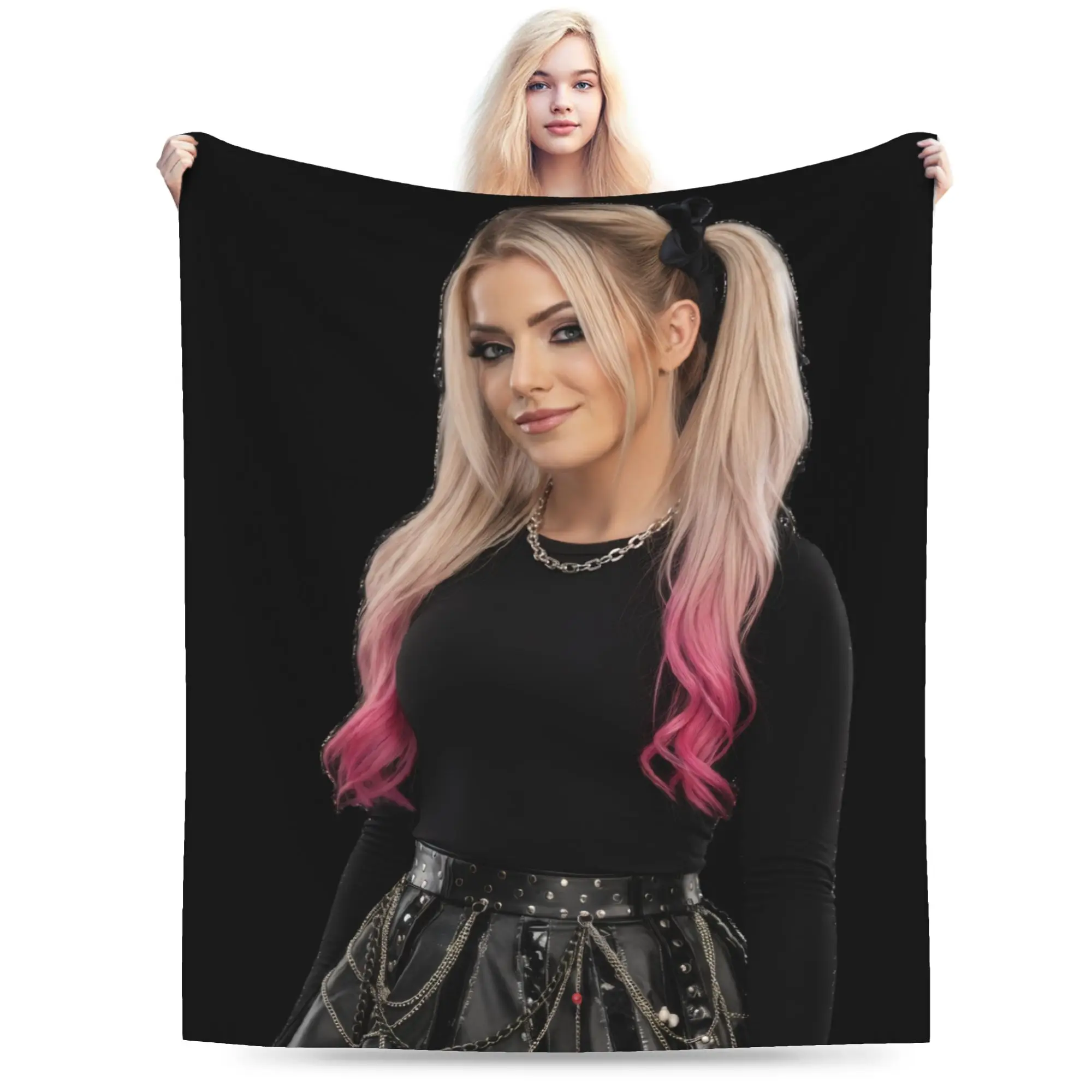 A-Alexa Bliss Blanket Super Soft Warm Wrestler  Throw Blankets for Bed 50x60 Inch Multiple Sizes Bedspreads