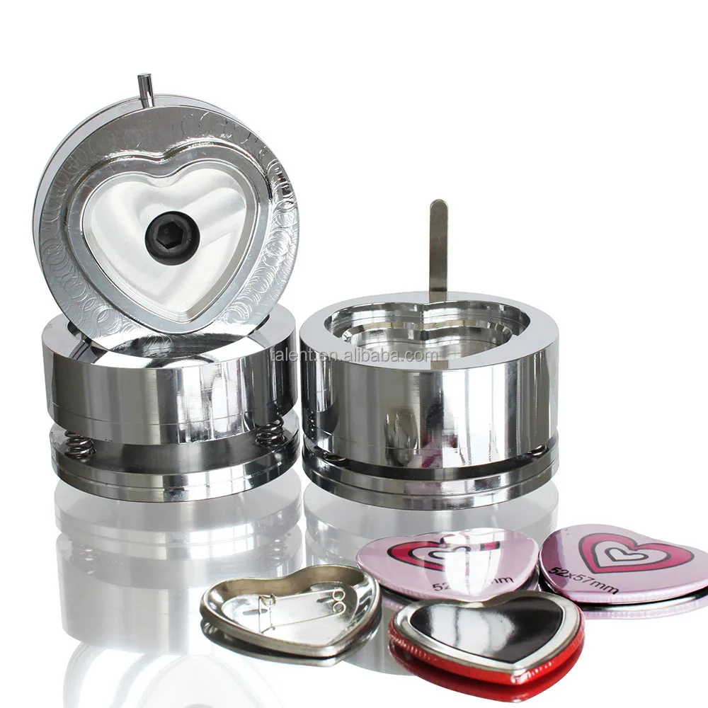 China Hot Sale Heart  Manual Button Maker  Badge Making Machine