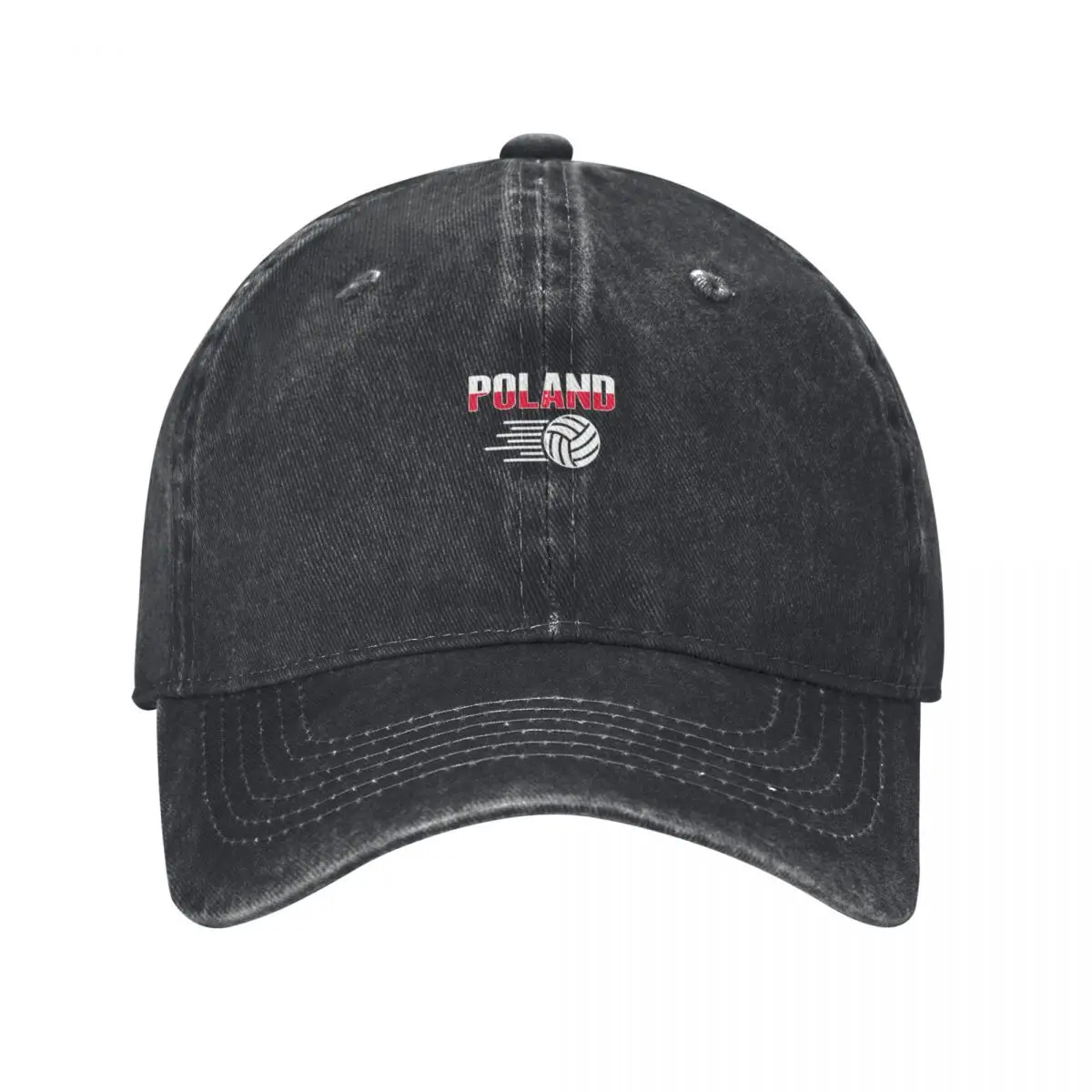 

Poland Volleyball Lovers Jersey - Polish Flag Sport Fans Baseball Cap Sunhat Gentleman Hat Hip Hop Male Women's