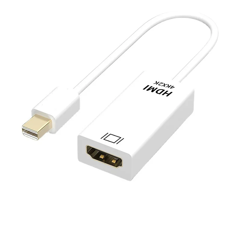 Adaptador MiniDP para HDMI, 4K Laptop Host, Conectado ao Monitor de TV, Conversor de Placa Gráfica, HD