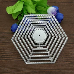 Octagon Metal Cutting Dies Set for Scrapbooking Die Cut Paper Card die cutter photo album Decorative Embossing DIY