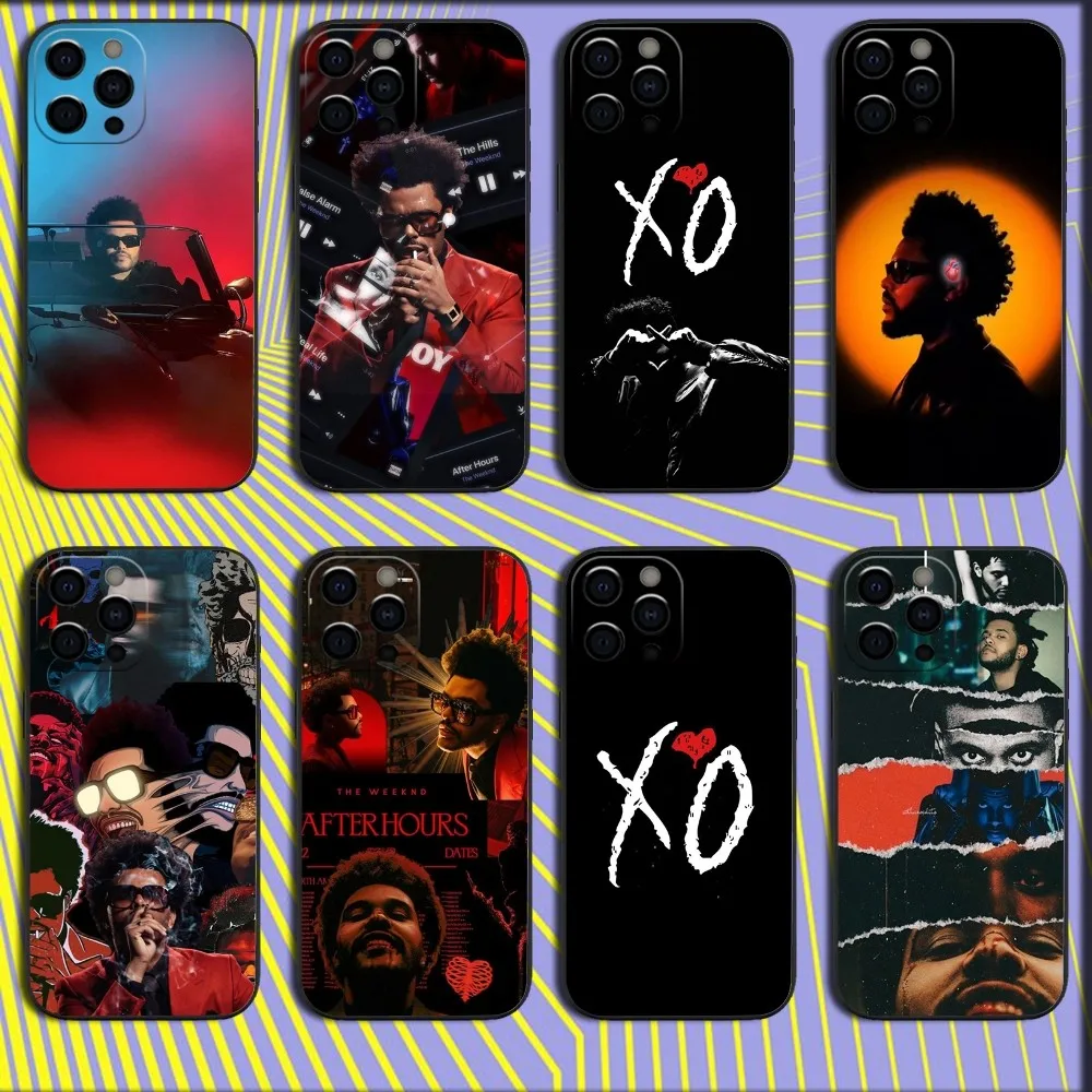 The W-Weeknd XO Phone Case For iPhone 16,15,14,13,12,11,Pro,X,XS,Max,XR,Plus,Mini Soft Black Cover