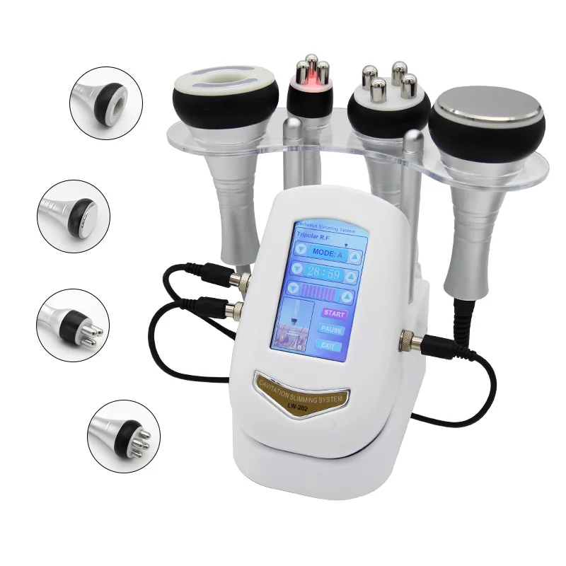 3/4IN1 Vacuum Laser Radio Frequency RF 40K Cavitation Slimming Ultrasonic Liposuction Cavitation Machine Face Lifting Body Shape