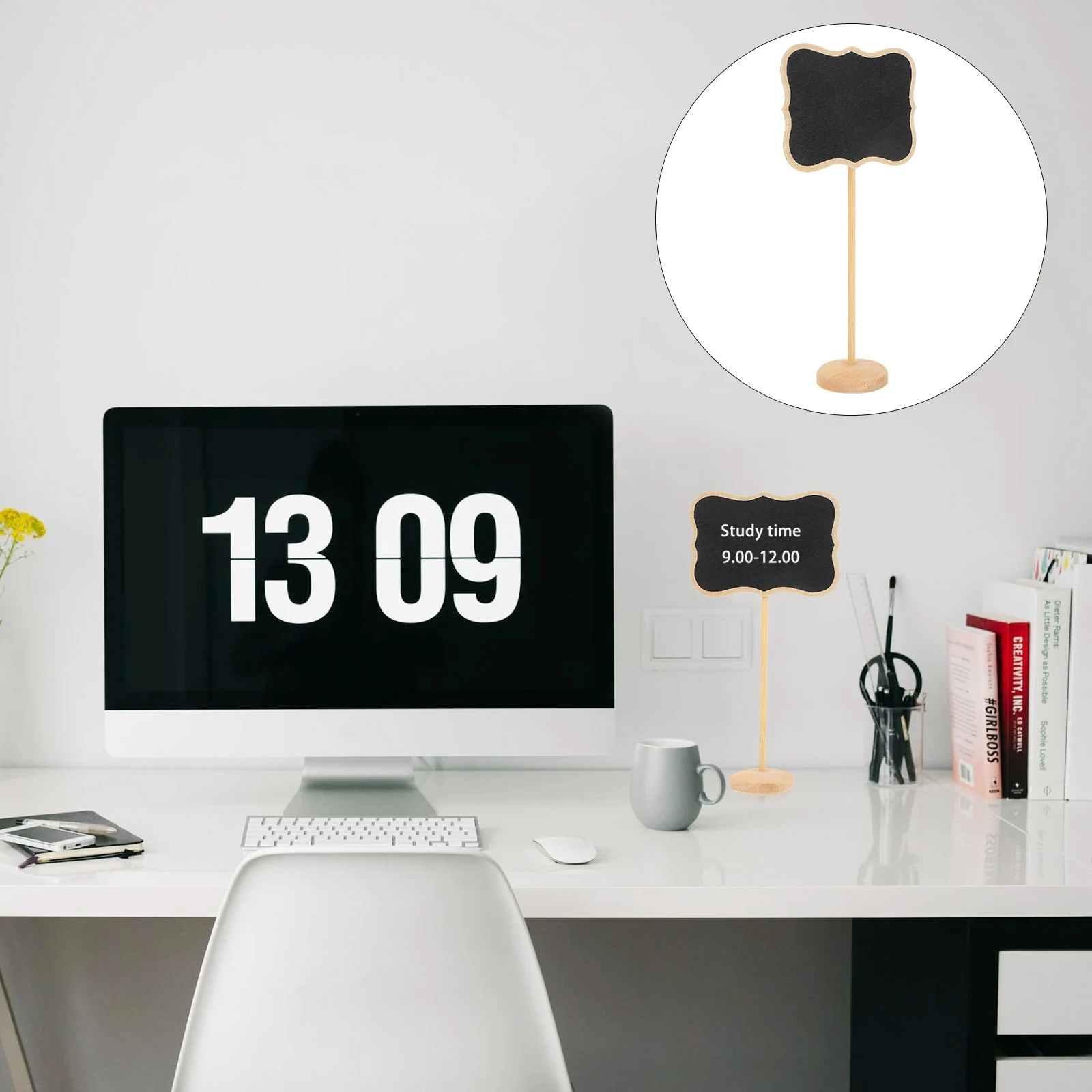 

Style Wooden Mini Chalkboard Signs 10Pcs Message Board Memo Decor For Birthday Wedding Home Office Decoration