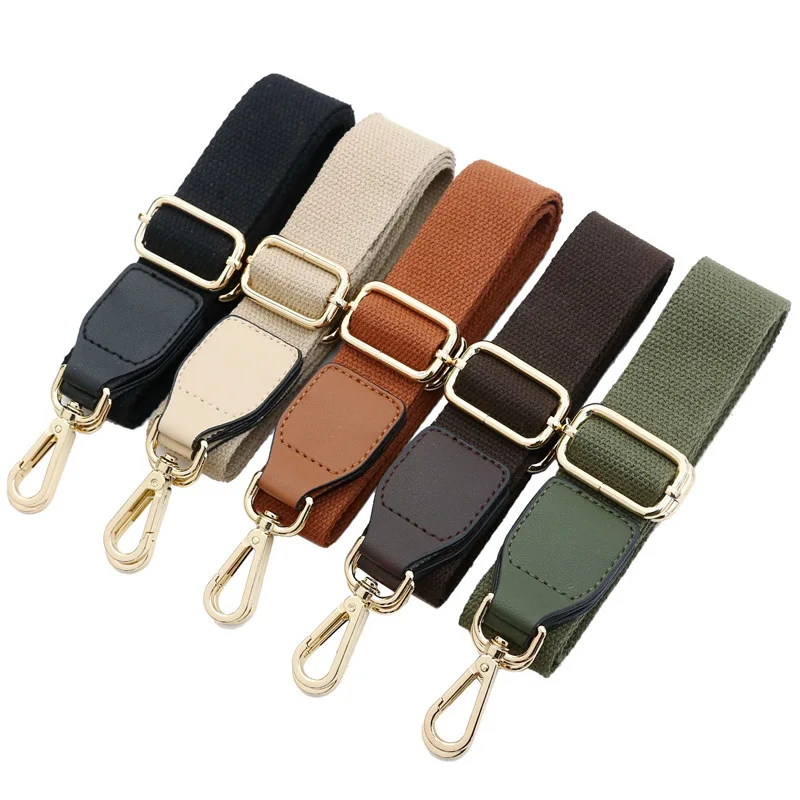 Solid Color Nylon Bags Strap Women Men Replacement PU Crossbody Messenger Shoulder Bag Parts Accessories Adjustable Belt Straps