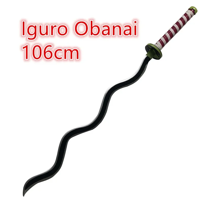 

Anime Demon Slayer 1:1 Iguro Obanai Cosplay Sword Kimetsu No Yaiba Iguro Obanai Cosplay Costum sword Prop