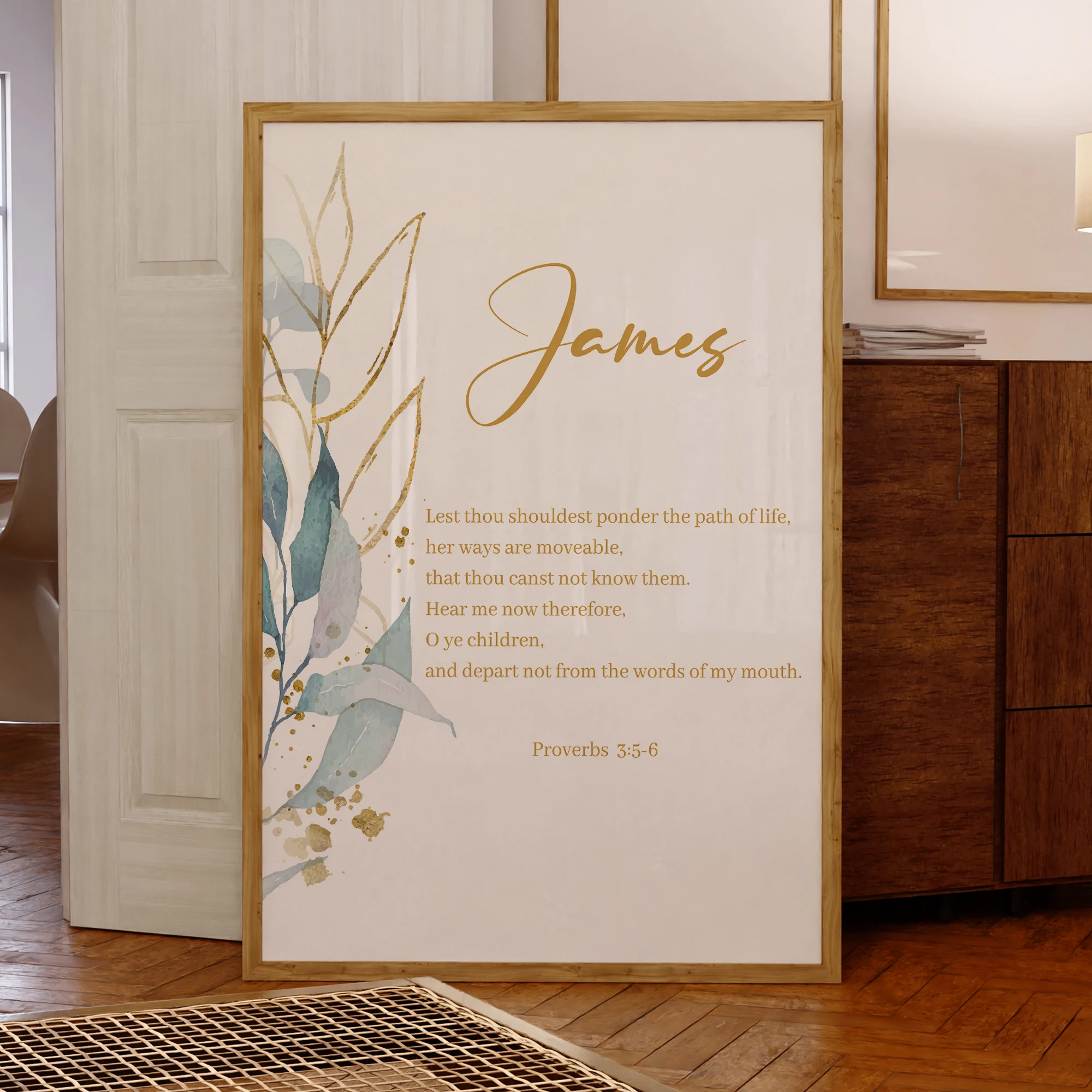 

Flower Customize Content Christianity Bible Verse Wall Art Prints Canvas Painting Poster Picture For Living Room Home Decor