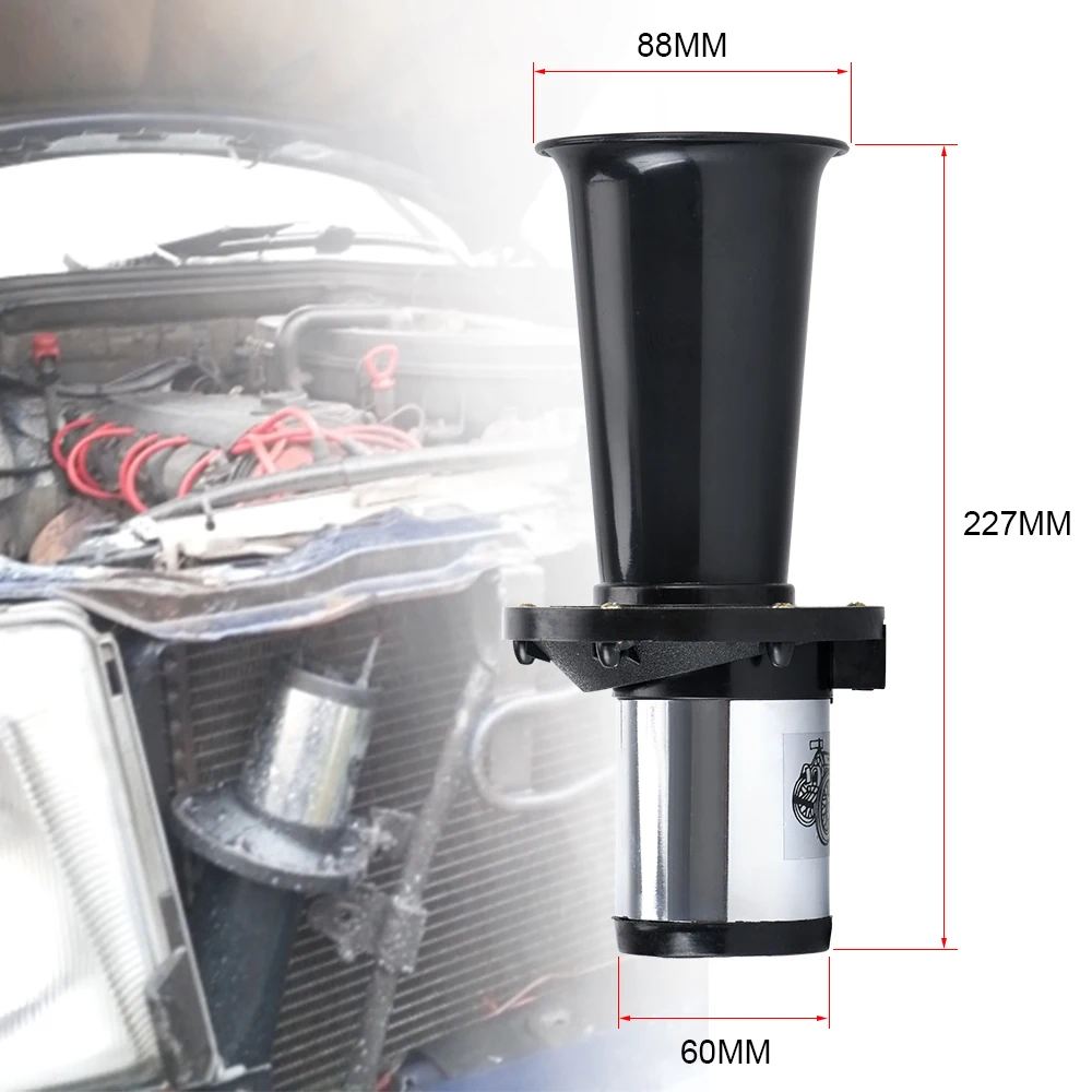Car Air Horn Antique Ahooga Klaxon 12V Vintage OO-GA Classical for Ford Model T Style Old School Chrome 110DB Motorbike WLR-LB03