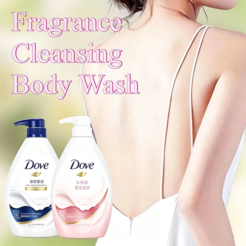 Dove Cherry Blossom Fragrance Emollient Shower Gel Moisturizing Rejuvenation Cleansing Dirt Body Wash Fragrant Body Wash
