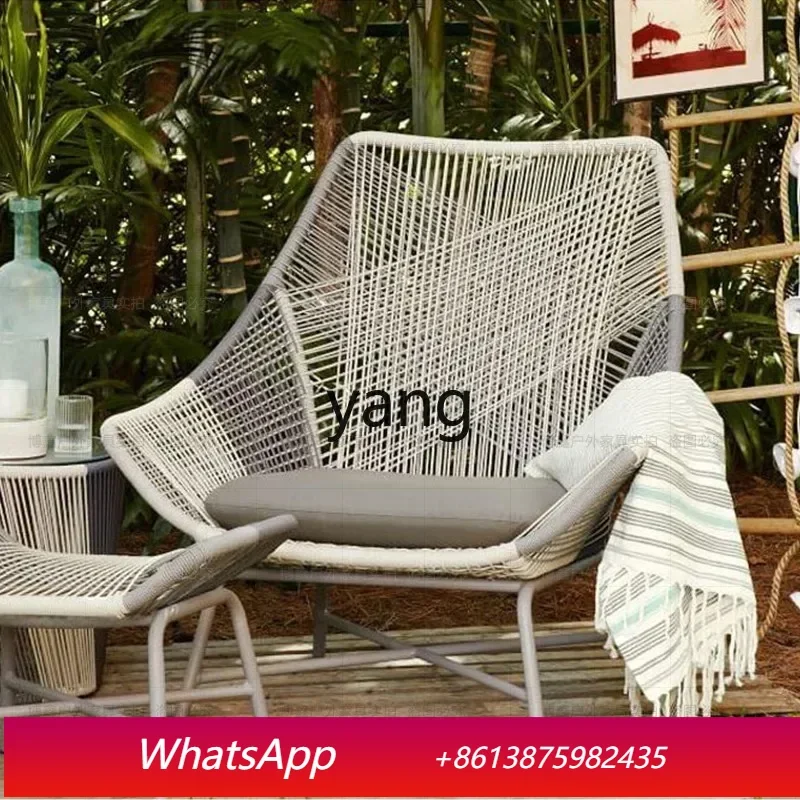 

LTT living room courtyard outdoor leisure single sunscreen waterproof outdoor small table and chairs