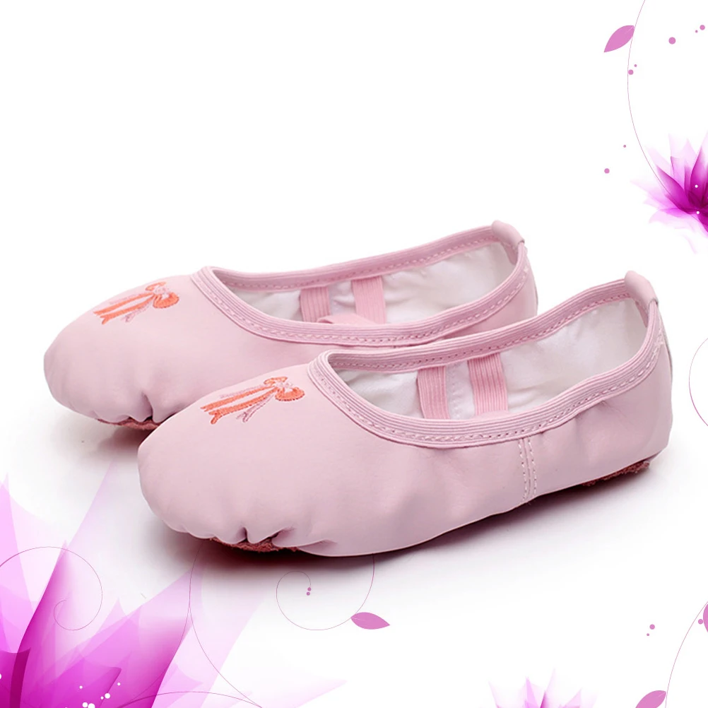 1 paio suola per bambini scarpe da ballo elastiche antiscivolo per balletto pantofole da balletto elastiche leggere scarpe da ballo yoga dal design creativo