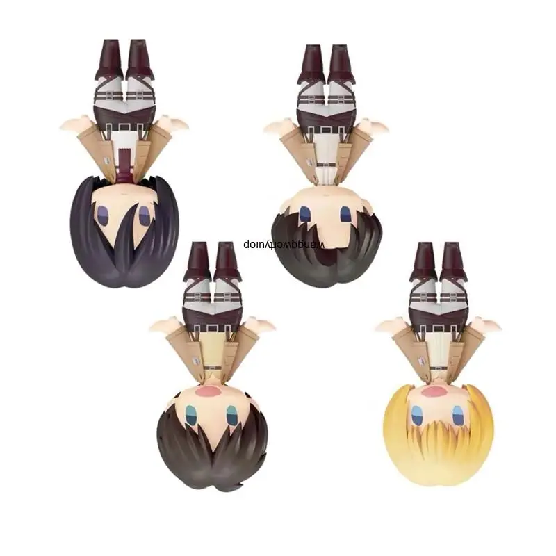 Good Smile  HELLO! GOOD SMILE Attack on Titan Armin Arlert Levi Ackerman Eren Yeager Anime Action Figures Toys Kids Gift