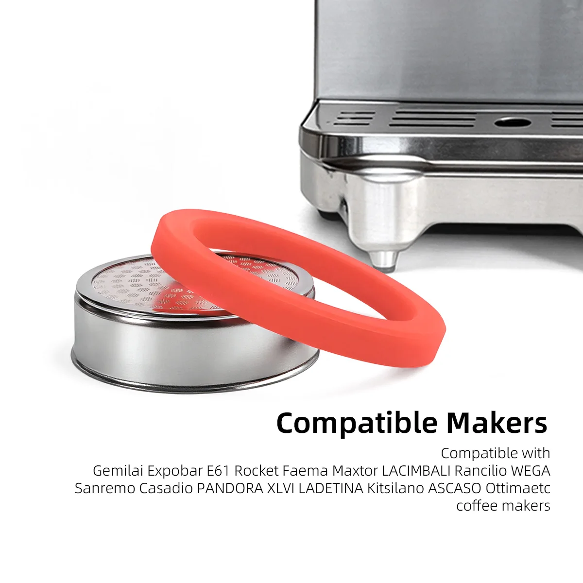 58mm E61 Precision Shower Screen Silicone Sealing Ring For Most E61 Coffee Machines