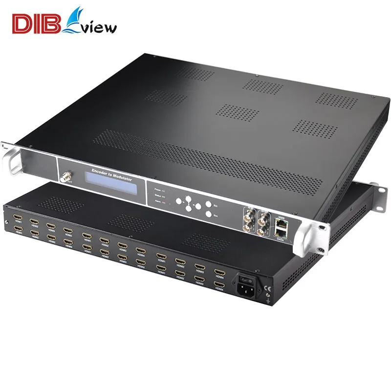 OTV-EM25 All in One  Video Encoder Hotel TV Solution H.265 HD DVB-C QAM DVB-T ISDB-TB ATSC-T RF Modulator