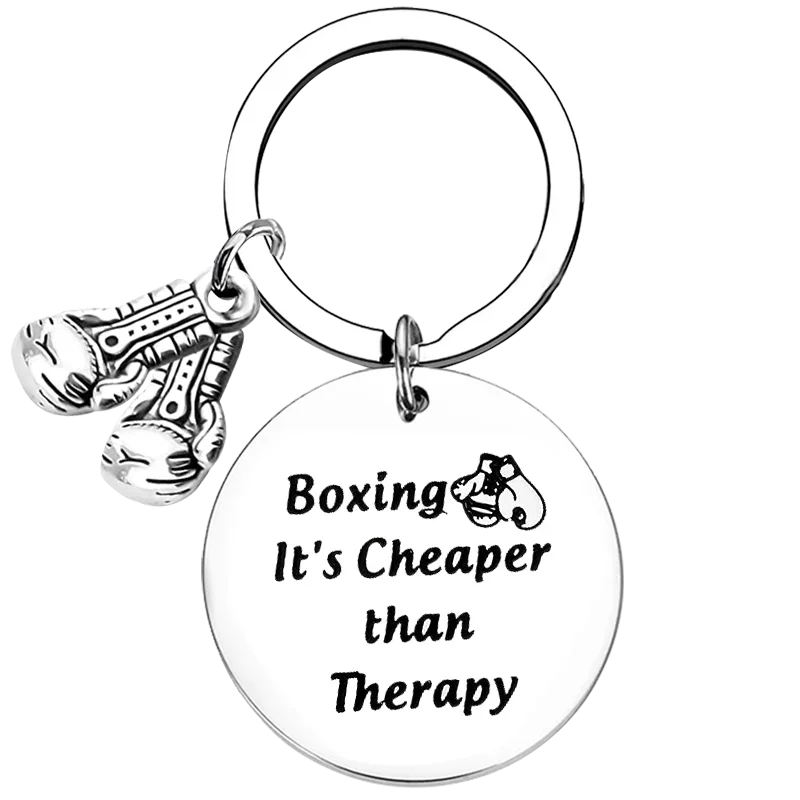 New Boxing Gift Key Chain Ring Boxing Glove keychains pendant Sports Gift Boxer Gift