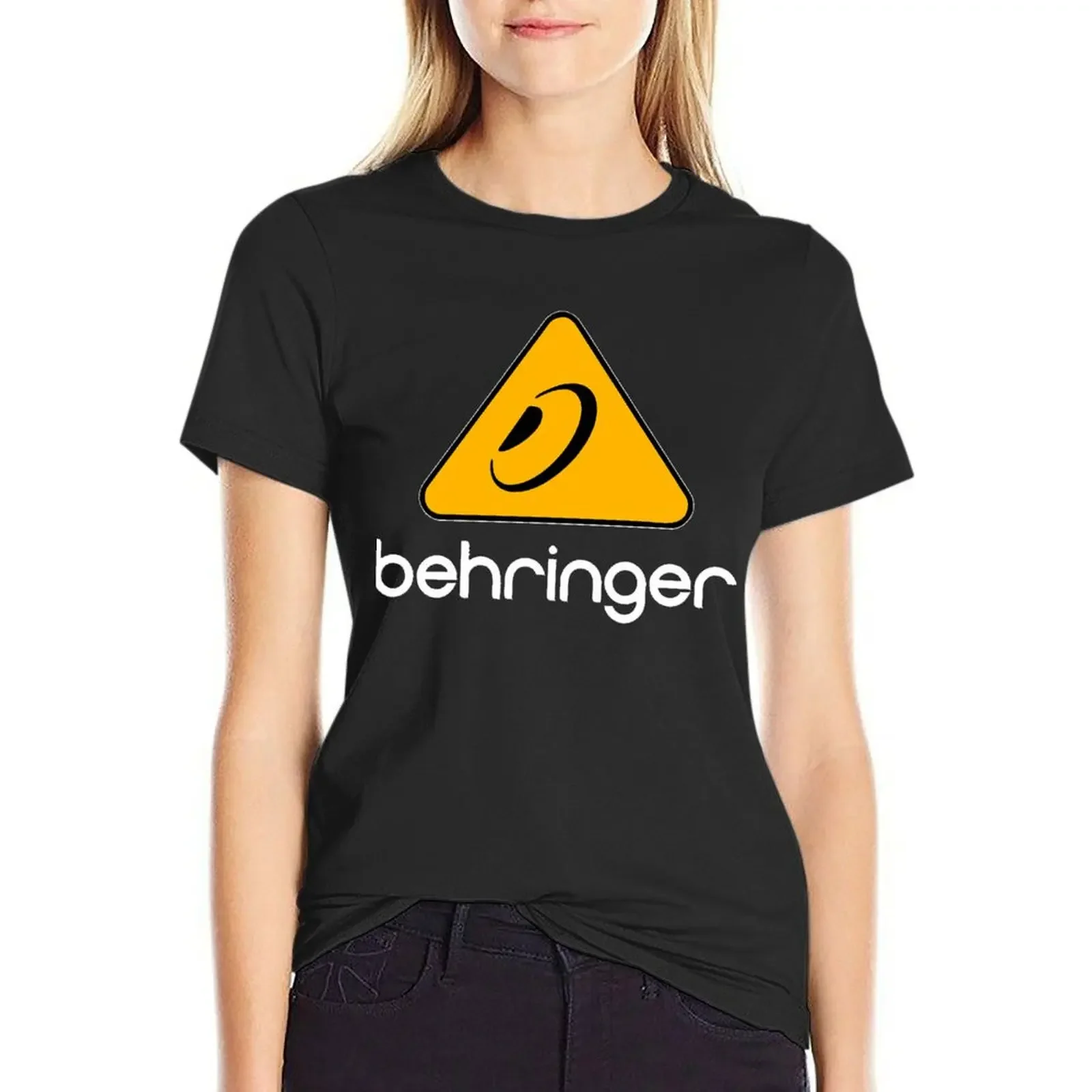 

BEST SELLER Behringer Logo Merchandise T-shirt hippie clothes tops black t-shirts for Women