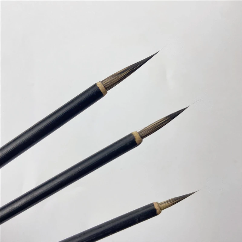 Mouse Whisker Brush Pen Set Chinese Calligraphy Painting Fine Line Brushes Meticulous Watercolor Painting Line Drawing Brushes