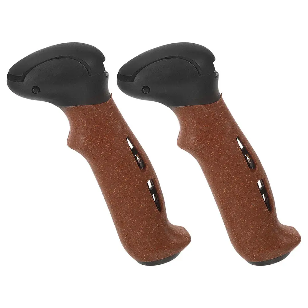 2 Piezas de Repuesto de Empuñadura de Corcho para Bastones de Trekking, Bastones de Senderismo, Bastones de Esquí, Antideslizantes, Ergonómicos, Cómodos, Equipo de Aventura al Aire Libre