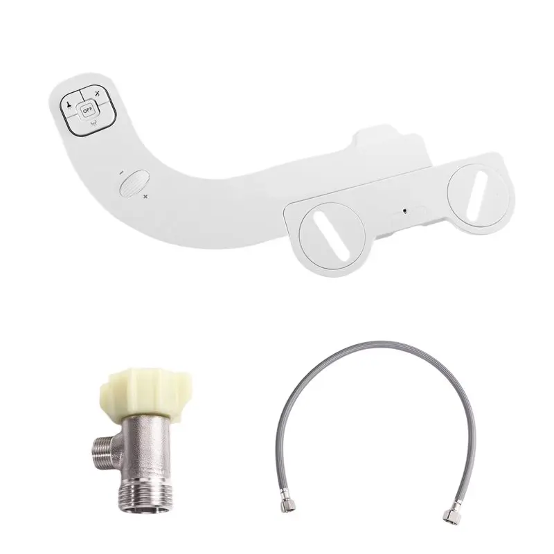 Flushing Bidet Button-Type Portable Butt Cleaning Artifact, Adjustable Water Volume, 7/8 Inch Connector Body Cleaner Connection