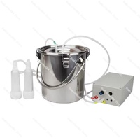 Applicable to Electric Cattle Goat Milking  Pulsating Milking Machine Pasture Cow Sheep Milker Vacuum Pump Milking Equipment 5L