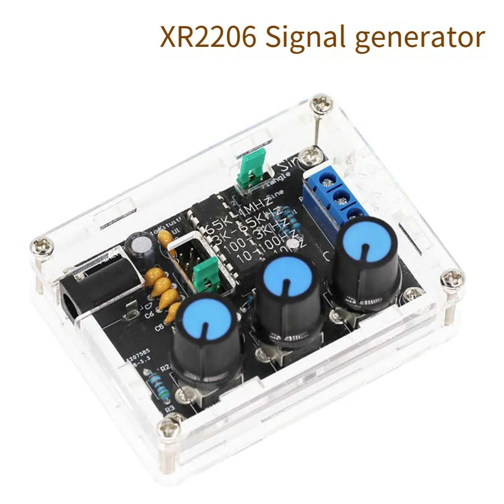 1pcs XR2206 Signal Generator DIY Kit With Shell 1Hz-1MHz High Accurate Signal Generator DIY And Shell Sine Triangle Square Wave