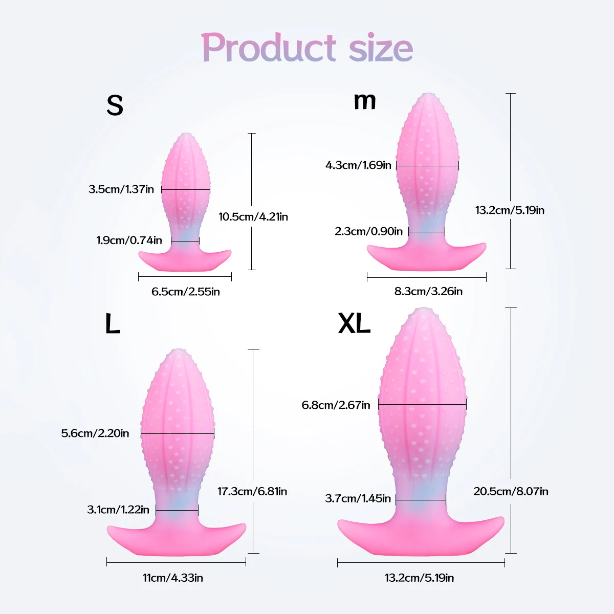 New Luminous Anal Toys Cute Soft Buttplug Female Masturbator Sex Toys For Women Skin Feeling Anal Plug Silicone Anal Dildos