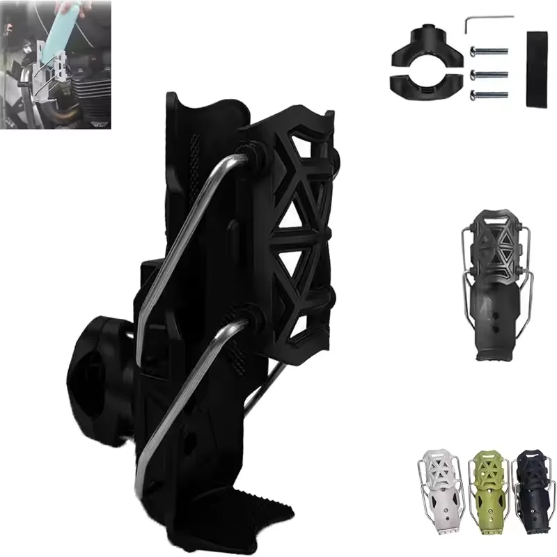 

360° Adjustable Handlebar Cup Cage Universal Bike Motorcycle Water Bottle Holder For MTB Road Cycling ADV Motorbike Cup Stand