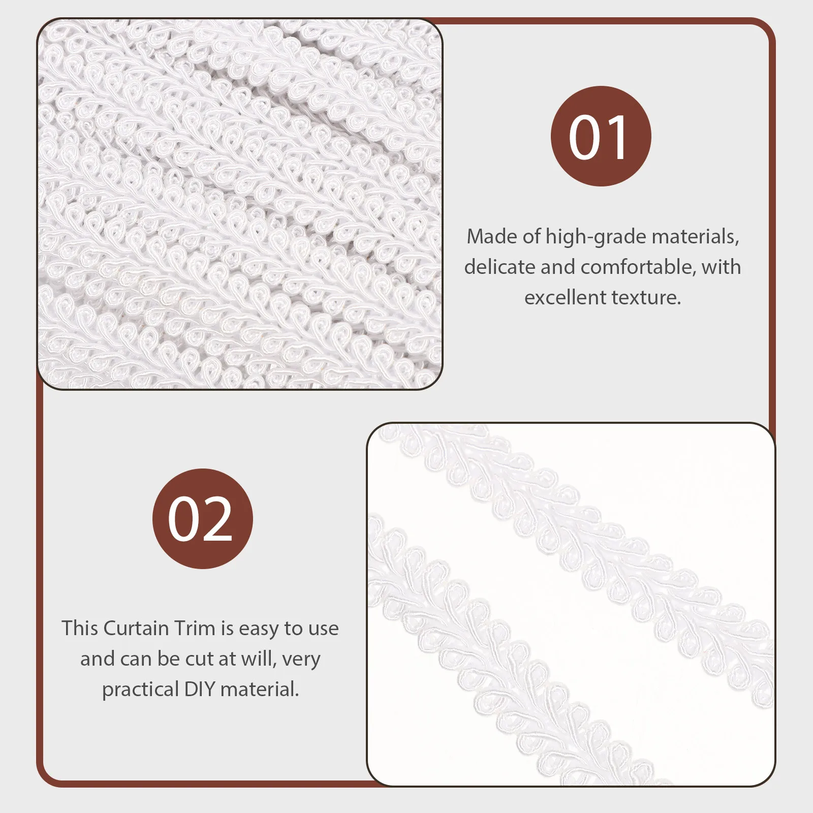 

Wavy Lace Decoration Accessories Garment Fringe Decorative Trim Tablecloth Fabric Polyester Diy Valance Edging