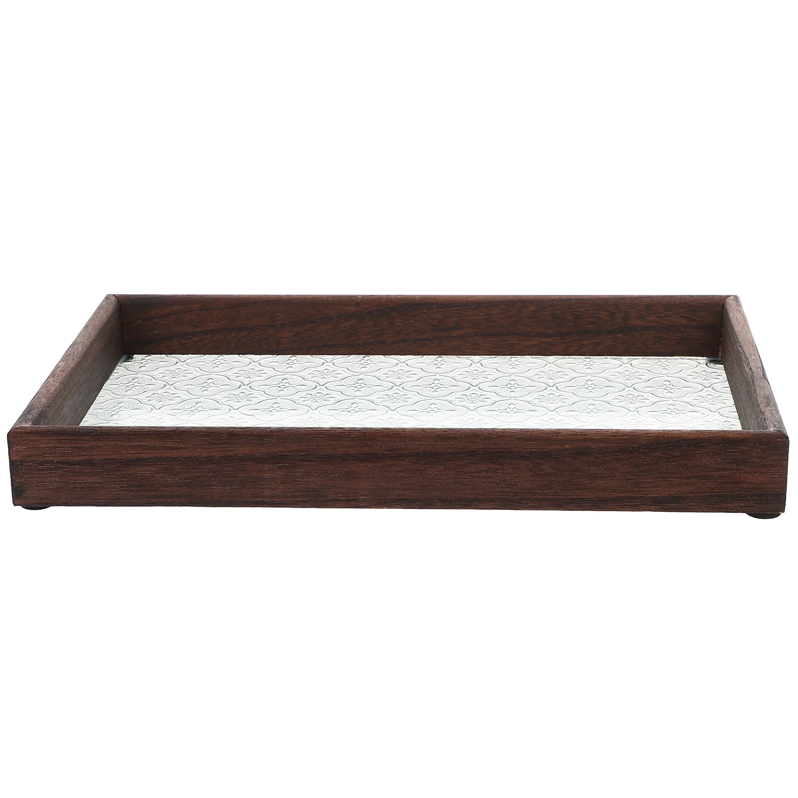 

Wooden Storage Tray Convenient Table Trays Decorative Serving Dessert Stylish for Coffee Tea