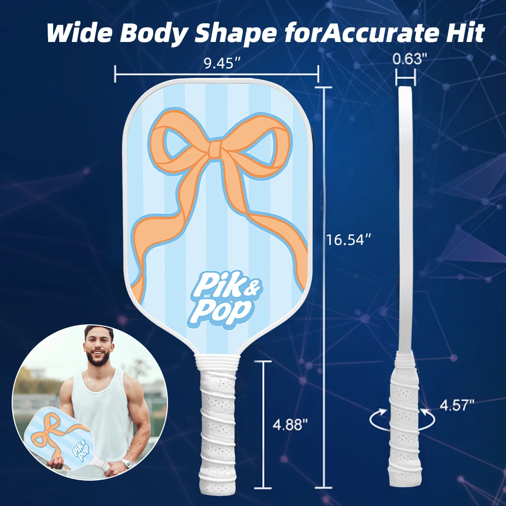 مجموعة مكونة من قطعتين من المضارب المعتمدة من USAPA، و4 كرات، وحقيبة حمل مثالية للعب العائلة والأصدقاء في الداخل أو الخارج