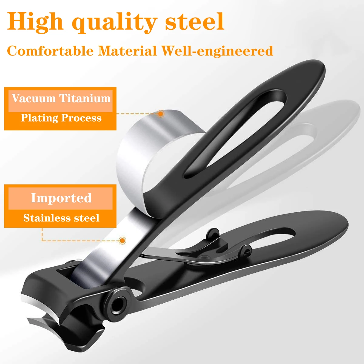 Wide Jaw 15mm Openning Nail Clipper Thick Nail Cutter Stainless Steel Manicure Tools Nail Cutter Trimmer Manicure Scissors 5