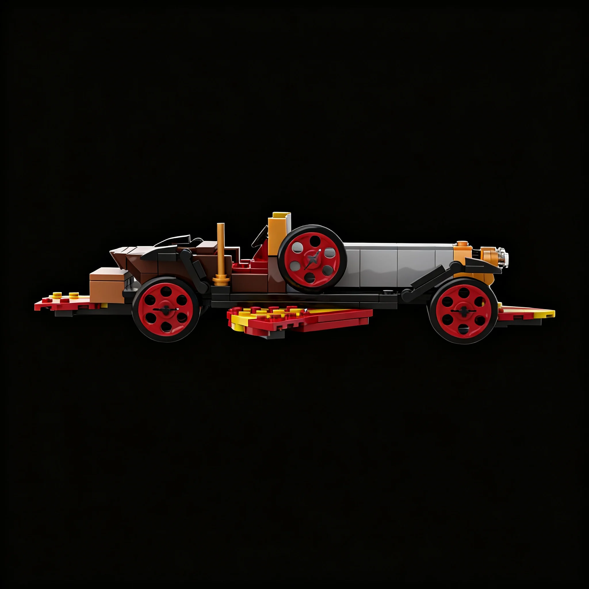 246pcs MOC City Champions Chitty Chitty Bang Bang Model Building Blocks Toy Construction Christmas Gift Idea Creative Birthday