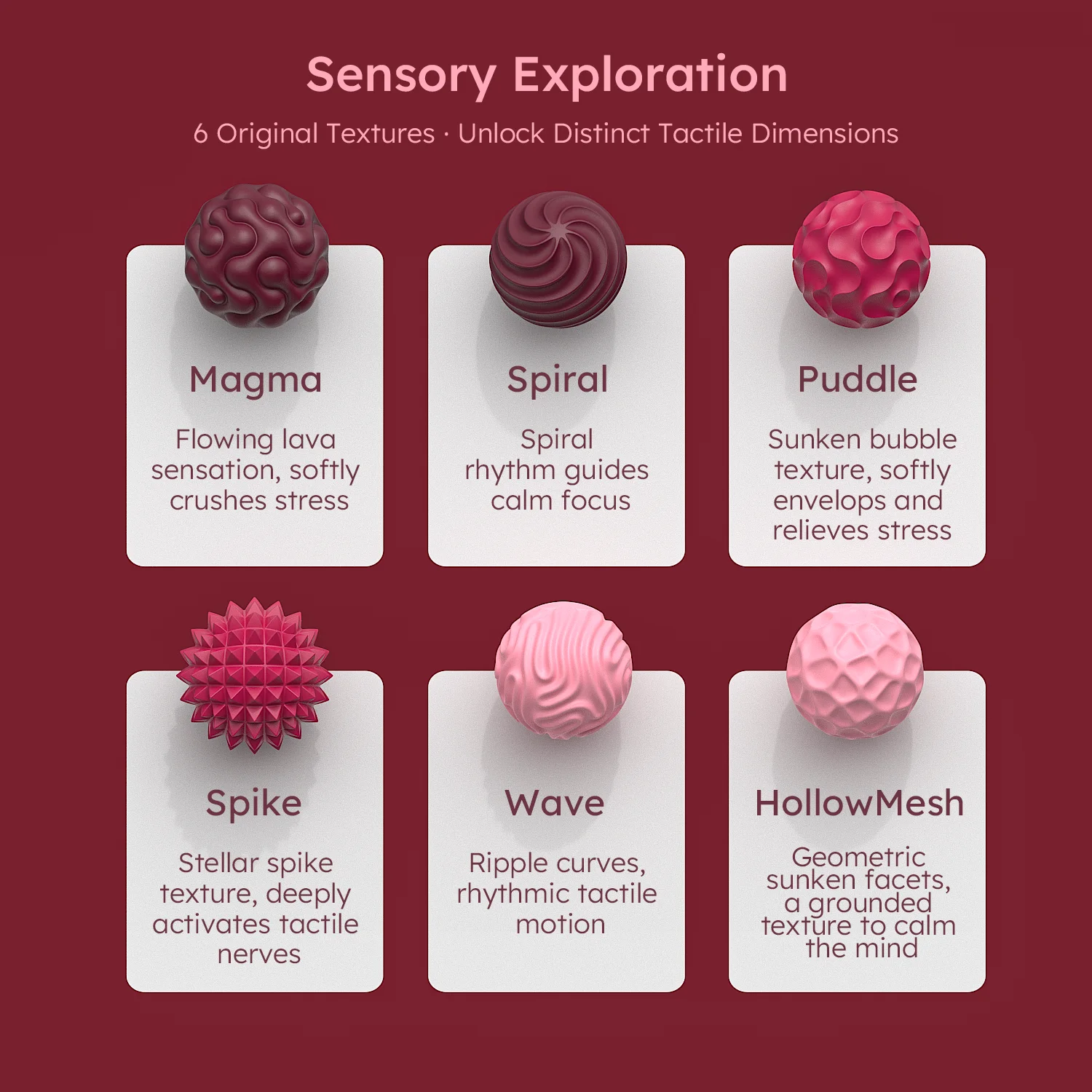 Silikon-Magnet-Sensorikbälle Fidget-Spielzeug Beruhigungsball für Autisten Angstlinderndes Stress-Sensorik-Spielzeug – Detail 10
