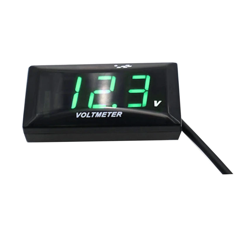 LED Display Digital Voltmeter Monitor Panel Meter Tester Reverse Connection for Protection For Car motorcyc