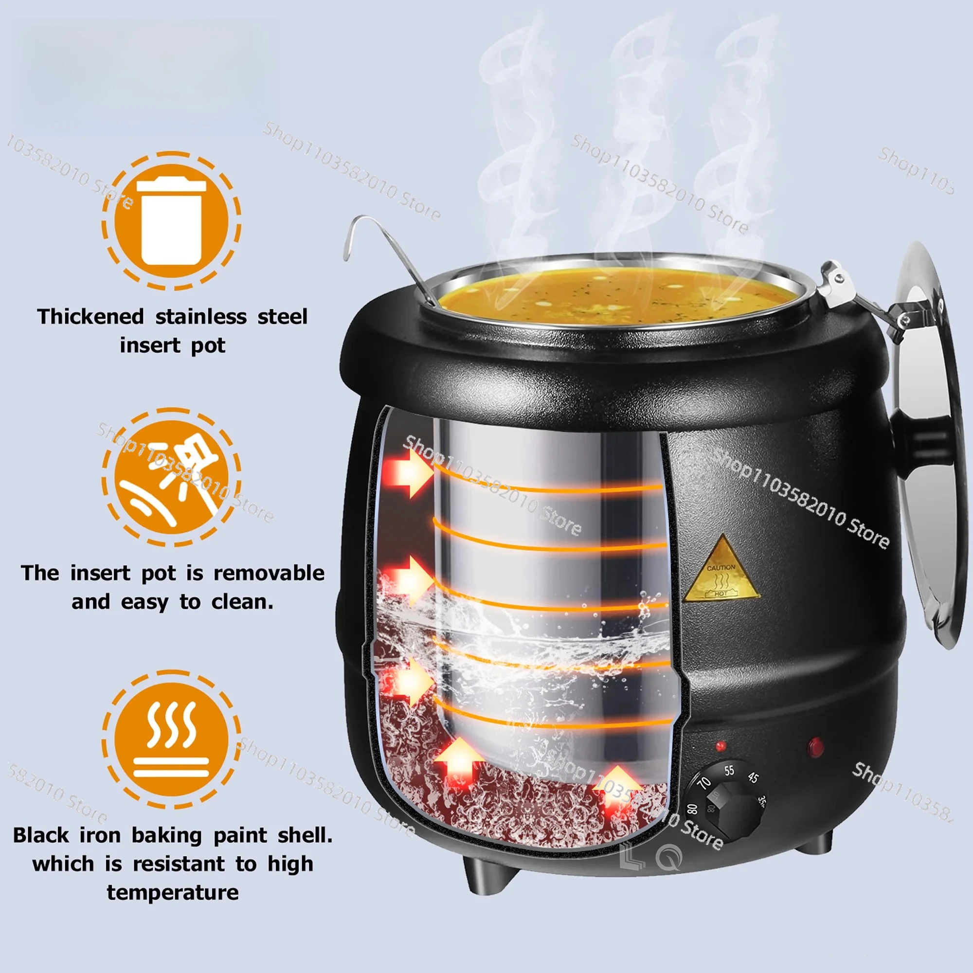Calentador de sopa de hierro n - Soup Kettle Warmer reseña y precio