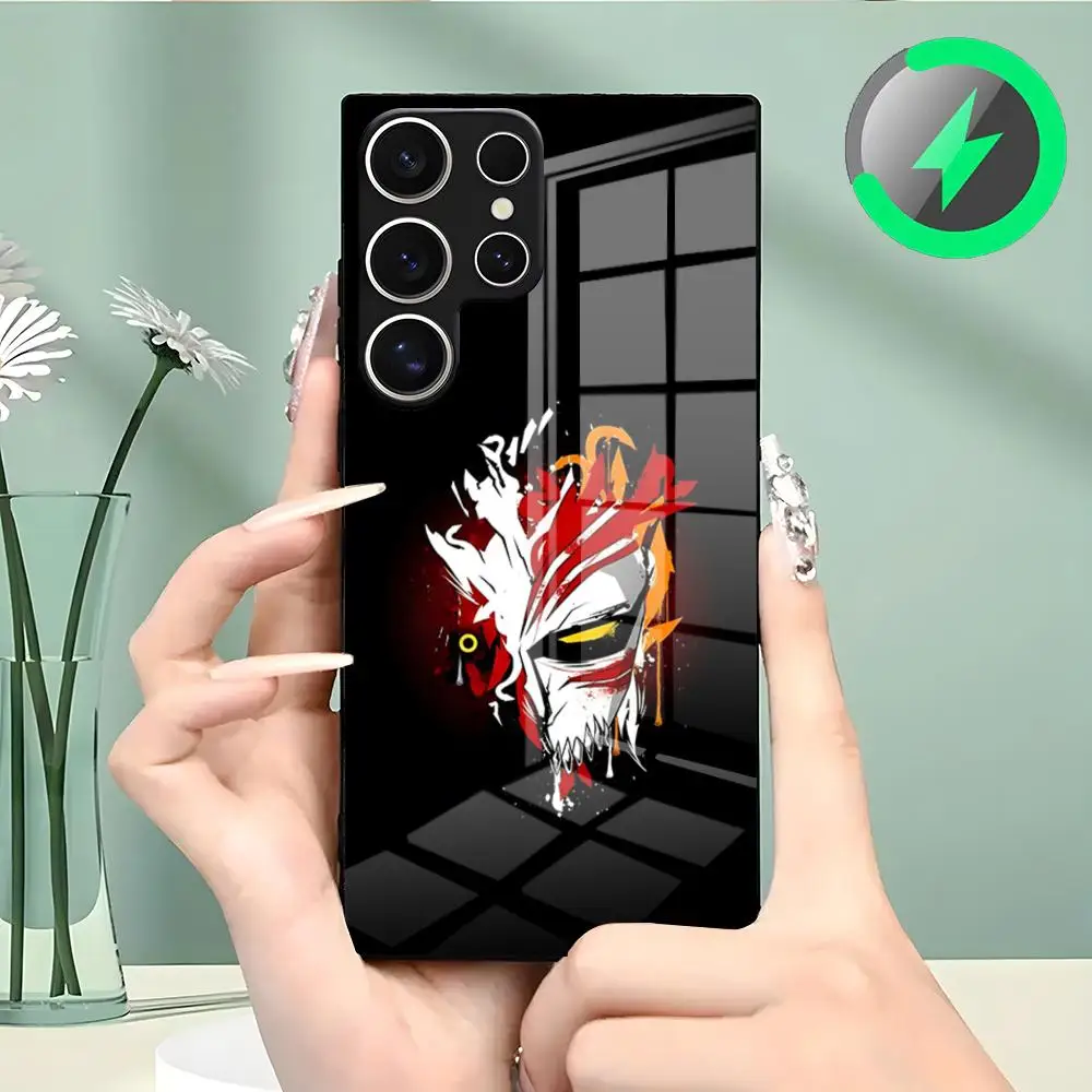 B-Bleach Handyhülle für Samsung S26 S25 S24 S23 S22 S21 S20 Edge Ultra Plus FE für Magsafe Glas-Hülle