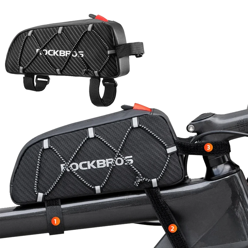 Bicycle Bag Reflective Front Top Frame Tube Bag Ultralight Portable Bike Parcel Big Capacity Pocket Cycling Accessories