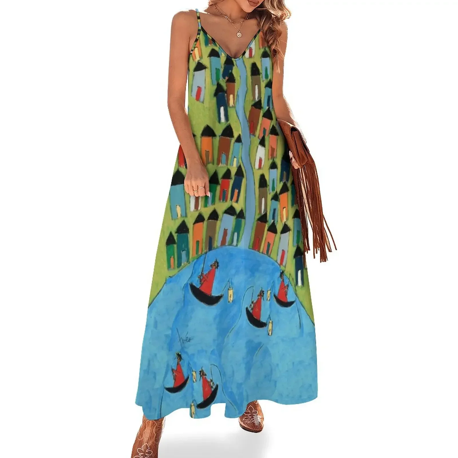 

Fisherman's Village - Arusha Sleeveless Dress ladies dresses for special occasions Summer skirt Dress