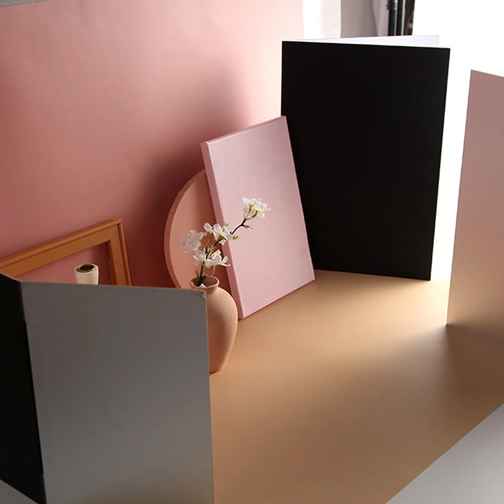 

Photography Reflector Board Foldable Reflective Fill Reduction Durable Tabletop Photo Backdrop Tool Background