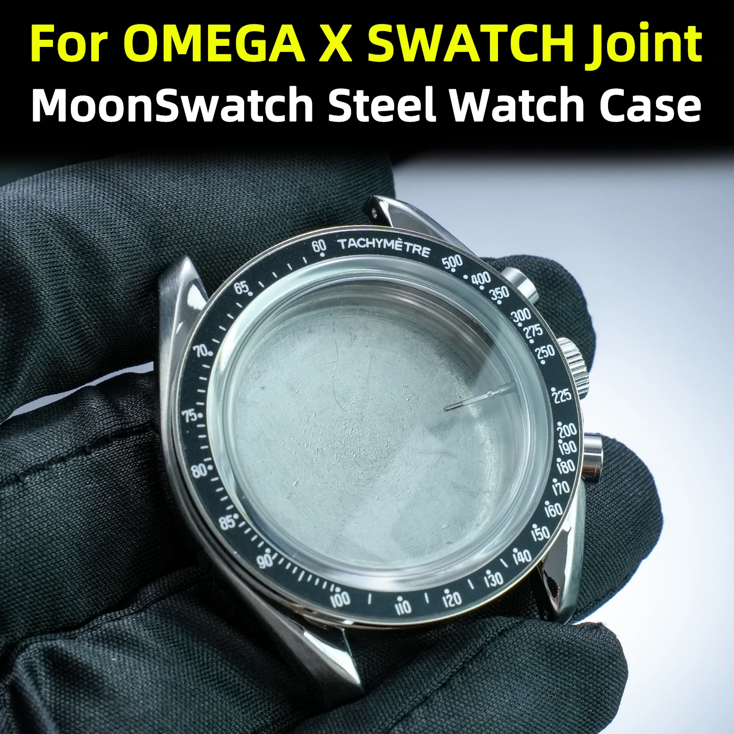 

Корпус для часов из нержавеющей стали для OMEGA X SWATCH Joint MoonSwatch 42 мм со стеклом, кольцом-шкалой и задней крышкой, запчасти для часов